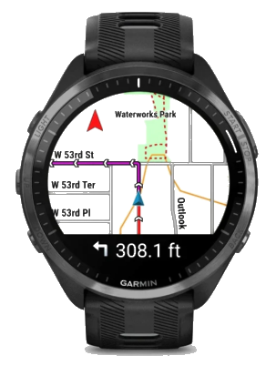 Sådan sender du ruten til dit Garmin ur.
